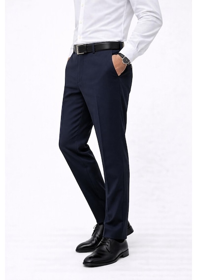 Classics Men Caserta Regular Fit Likralı Erkek Kumaş Pantolon - 7558 Lacivert