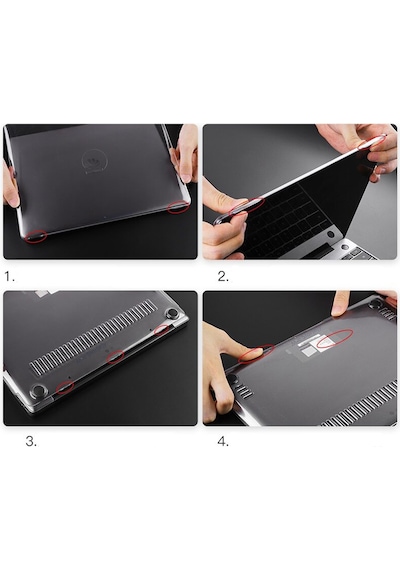 Huawei Matebook13 Kılıfkoruyucu Hardcase 2019-21 Parmakizi Yapmaz Siyah