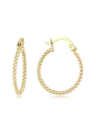 Altın Top Halka Küpe Çapı:1.8cm Sarı Altın