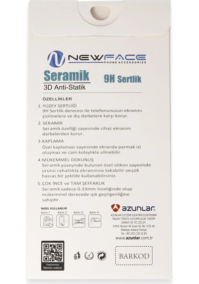 15c 4g 3d Antistatik Seramik Nano Ekran Koruyucu - Siyah
