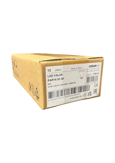 4,5w Gu10 Led Ampul 4000k 10'lu Ekonomik Paket Günışığı, 350 Lümen, 36 Işık Açısı, Enerji Standart