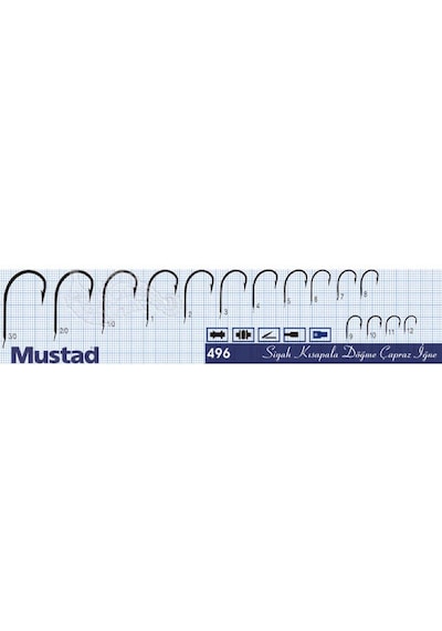 Mustad Olta Iğnesi 496 50Li Standart No:4