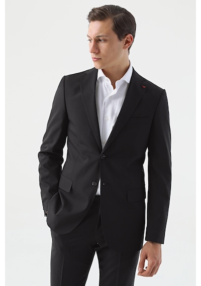 D's Damat Ds Damat Slim Fit Siyah Düz Travel Takim Elbise 5he05ob35501m 001