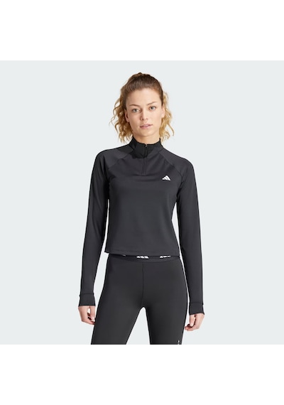 Adidas Tr-es 1/4zip Kadın Fermuarlı Sweatshirt Is4028 Siyah