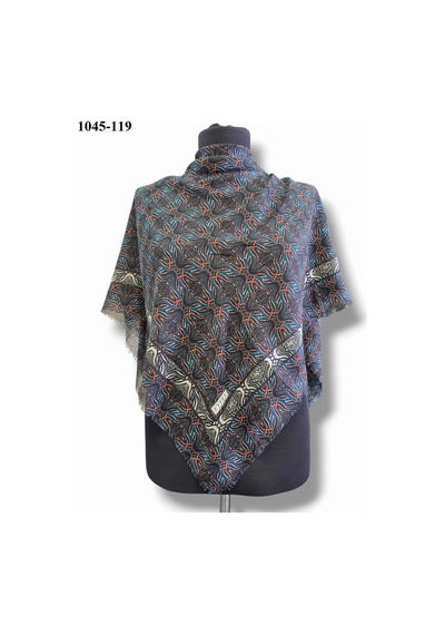 Eyfel Eşarp Eyfel Desenli Dimi Pamuk Eşarp 1045-119 Çok Renkli