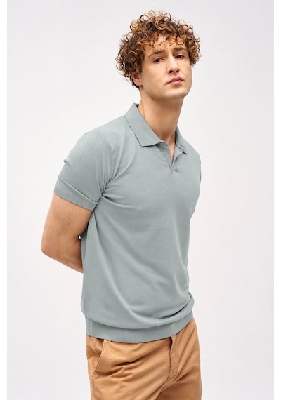 İgs Erkek Açık Yeşil Slim Fit Dar Kalıp Polo Yaka Düz Kısa Kollu Triko Tişört-25989 İgs Erkek Açık Yeşil Slim Fit Dar Kalıp Polo Yaka Düz Kısa Kollu Triko Tişört-25989