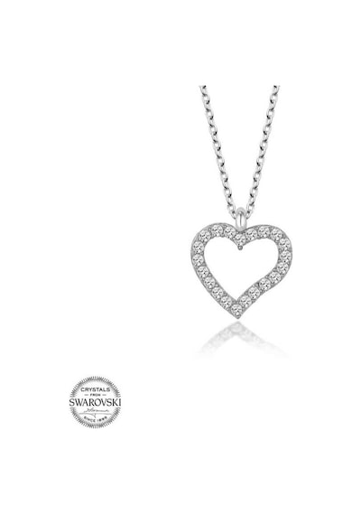 Swarovski Taşlı Gümüş Kalp Kadın Kolye (551181439)