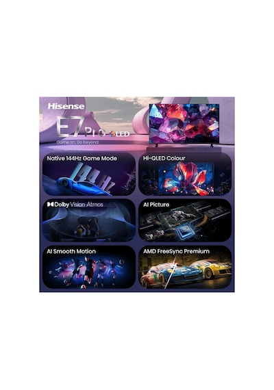Hisense 55E7S Pro 55" 139 Ekran Uydu Alıcılı Smart 4K UHED VIDAA HI-QLED TV