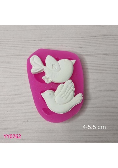 Yy0762 İkili Uçan Kuş Silikon Kalıp