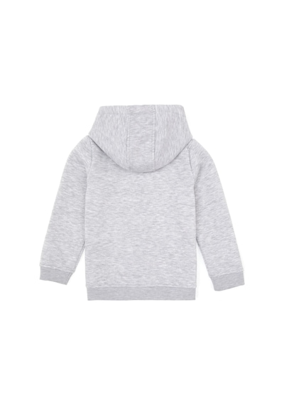 U.S. Polo Assn. Erkek Çocuk Açık Gri Örme Fermuarlı Kapüşonlu Hırka 50313852-VR001