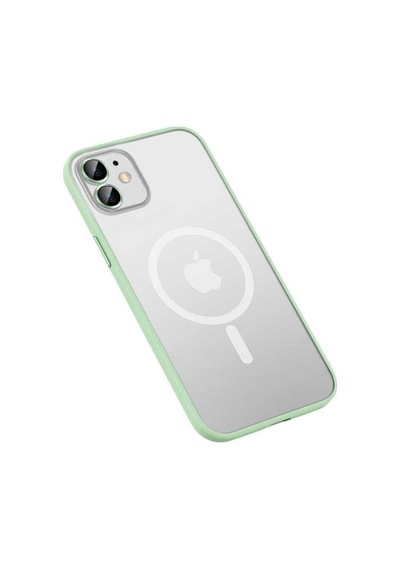 Apple Uyumlu iPhone 12 Kılıf Zore Mokka Wireless Kapak Yeşil