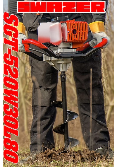 Swazer SGT-EA520-200M Benzinli Toprak Burgu Makinesi 20 CM