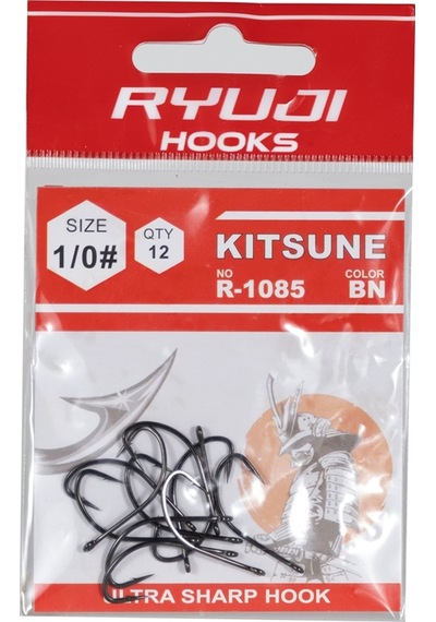 Ryuji R-1085 Kitsune Black Nickel İğne 1-0 1-0