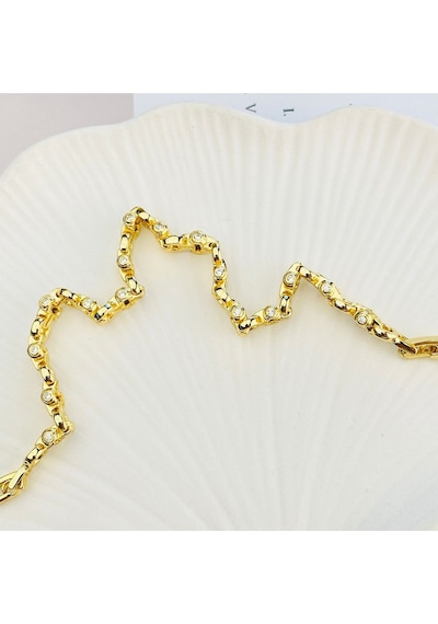 Kadın Bileklik T Model Bileklik Kararmaz Xuping Vip Seri 14 Ayar Gold 19cm Altın