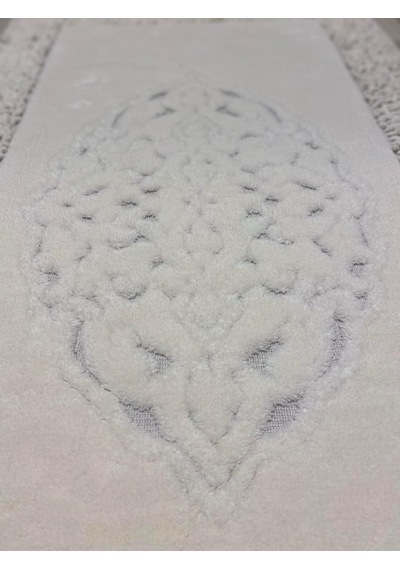 Pamukkent Süper Emici 2'li%100 Pamuk Ultra Lüks Banyo Paspası Seti 60x100 Cm Ve 50x60 Cm Beyaz Çok Renkli