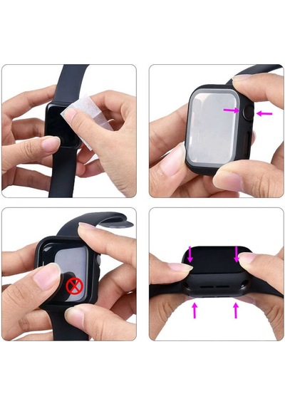 Apple Uyumlu  Watch 38 MM Gard 01 Kasa Ve Ekran Koruyucu