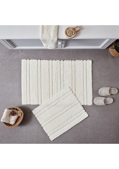 Doquhome Pera Banyo Paspası Krem 60x100cm Krem