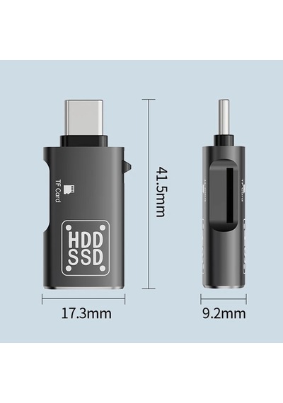 Ally Type-c To Usb + Tf Kart Çevirici Otg Adaptör- 5775