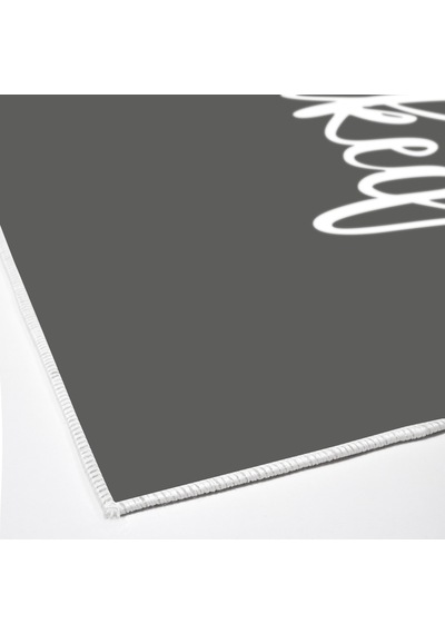Dijital Kaymaz Yıkanabilir Mutfak Banyo Salon Paspas Halısı Trend Modern Al4012 gri