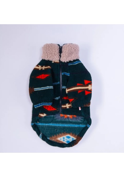 Pawstar Lacivert Chicago Ethnic Weave Küçük Irk Köpek Pofuduk Ceket