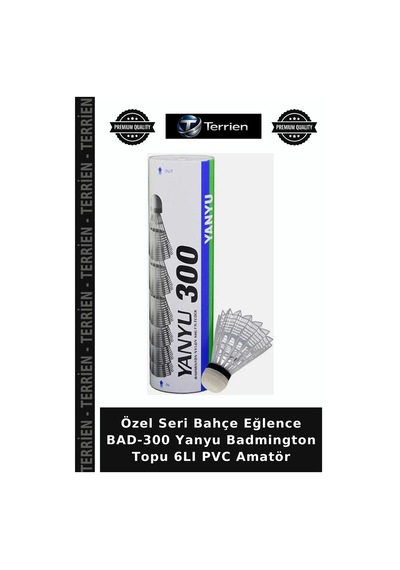 Özel Seri Bahçe Eğlence Bad-300 Yanyu Badmington Topu 6lı Pvc Amatör