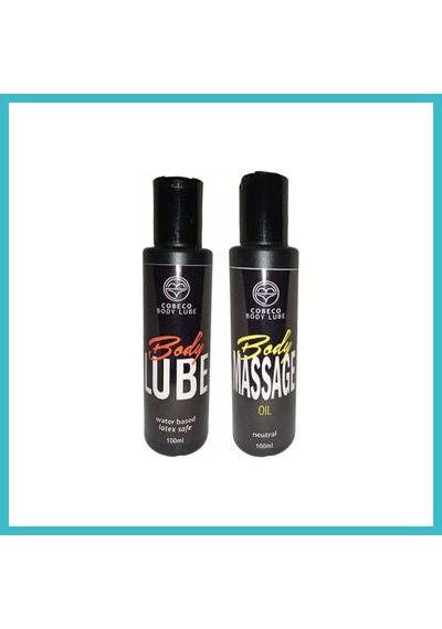Bezos Cobeco Body Lube & Body Massage Oil Su Bazlı 100ml Ve Vücut Masaj Yağı Set 100ml Dfnbez