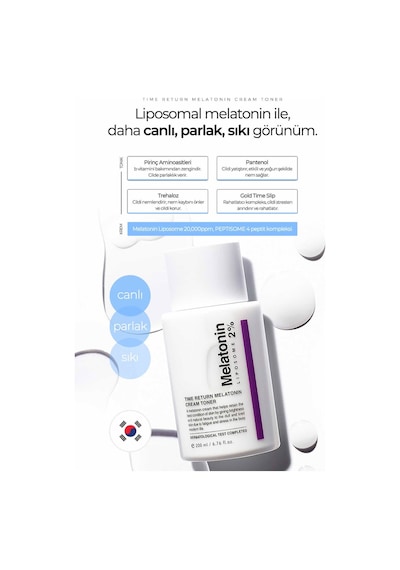 Maxclınıc %2 Melatonin Içeren Çift Fazlı Yorgunluk Karşıtı Krem Tonik Melatonin Cream Toner 200 ml