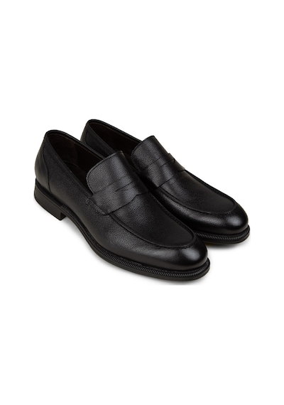 Deery Erkek Hakiki Deri Siyah Klasik Loafer Ayakkabı - 01995msyhc03 Siyah