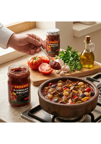 Ots Organik Domates Salçası 650 gr (Organik Sertifikalı, Pestisit Analizli)