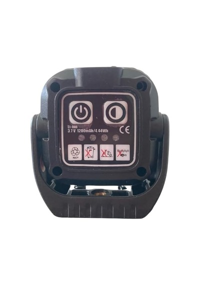 Cob Led Manyetik Taşınabilir Şarjlı Fener, Mini Spot Aydınlatma, Kamp Avcılık Acil Durum İçin Siyah