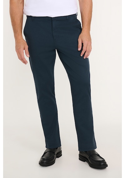 Ac&Co / Altınyıldız Classics Erkek Lacı Pamuklu Tapered Fit Yan Cepli Diagonal Desenli Esnek Casual Pantolon