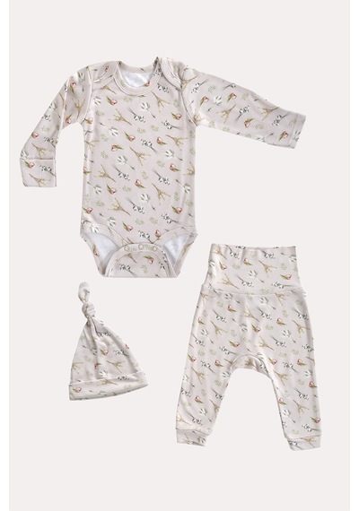 Mama Padre Tulip Yenidoğan Mini Set - 3 Parça Renkli - 861047015 Renkli