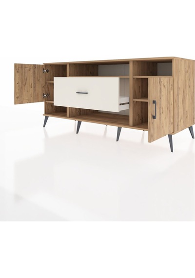 Kronos Konsol 5 Raflı Tek Çekmeceli 2 Kapaklı 176x59x83 Çam-çam/aytaşı Çam/aytaşı Kronos Konsol 5 Raflı Tek Çekmeceli 2 Kapaklı 176x59x83 Çam-çam/aytaşı Çam/aytaşı