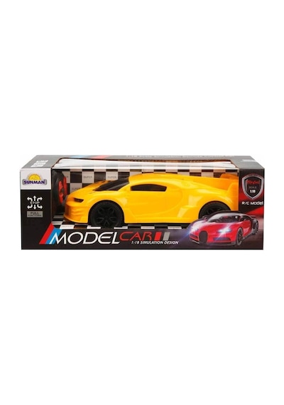 Sunman 3924 Araba 1/18 Spor Full Fonksiyonlu Işıklı 22cm Karışık