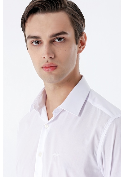 İmza Beyaz Uzun Kollu Sert Yaka Cepsiz Pamuklu Basic Slim Fit Dar Kesim Gömlek 1004240059-beyaz Beyaz İmza Beyaz Uzun Kollu Sert Yaka Cepsiz Pamuklu Basic Slim Fit Dar Kesim Gömlek 1004240059-beyaz Beyaz