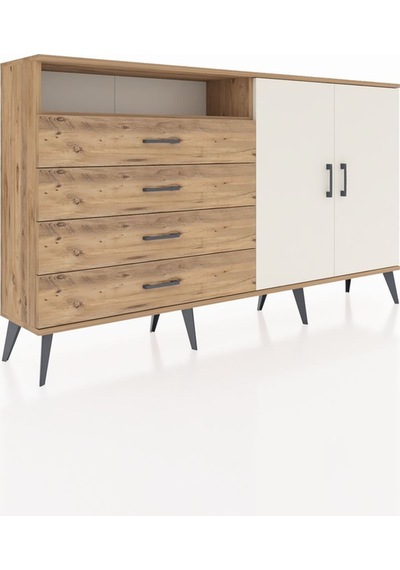 Arges Konsol 3 Raflı 4 Çekmeceli 2 Kapaklı 176x30x99 Çam-aytaşı/çam Aytası/atlas Çam - Atlas Çam Arges Konsol 3 Raflı 4 Çekmeceli 2 Kapaklı 176x30x99 Çam-aytaşı/çam Aytası/atlas Çam - Atlas Çam