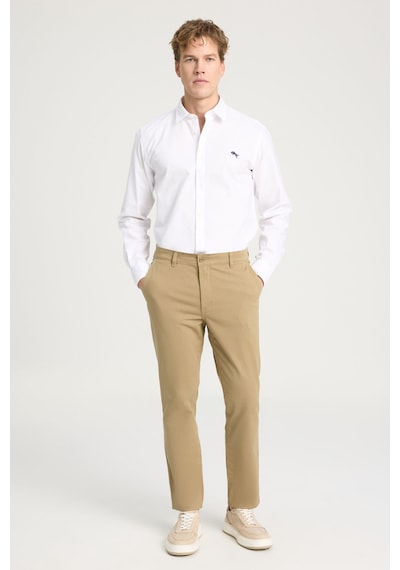 Wrangler Slim Fit Dar Kesim Normal Bel Darpaça Camel Chino Pantolon Camel-wm01003211