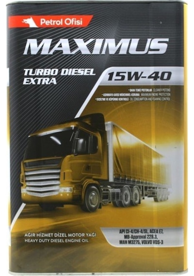 Petrol Ofisi Po Maximus 15W-40 Motor Yağı 16 KG