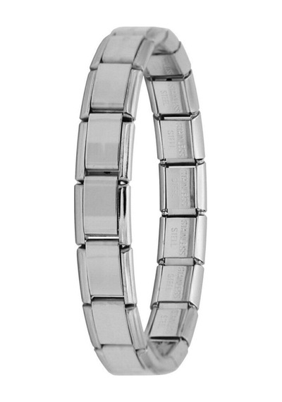 Çelik Kişiselleştirilebilir Italyan Charm Bileklik - Paslanmaz Çelik Silver