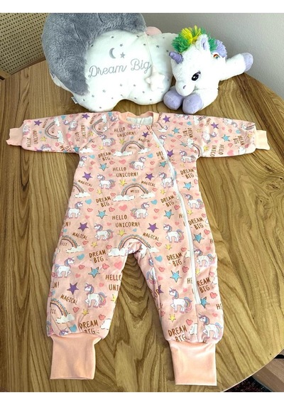 Kışlık Kız Çocuk Bebek Kalın Dolgulu Uyku Tulumu
