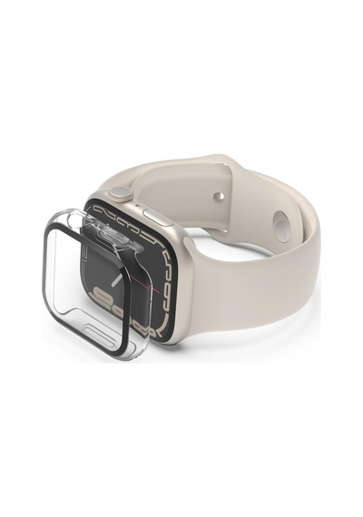 Apple Watch İle Uyumlu Kasa Koruyucu Kılıf, 360 Tam Koruma, Ekran Koruyuculu Klasik Tasarım, Series 10/11 42mm / 46mm, 45mm, 44mm, 41mm, 40mm, 38mm Şeffaf, 40mm Çok Renkli