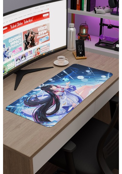 Columbina Damselette Genshin Impact Anime Oyuncu V3 - 70x30 Xl Gaming Mouse Pad Fare Altlığı