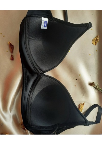 Nbb Desteksiz Balensiz İnce Askılı Üçgen Sütyen/bralet-3680 Siyah