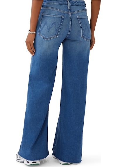 Mother Denim Yırtık Kenarlı Geniş Paça Kot Pantolon Çalış Hard Oyna Hard