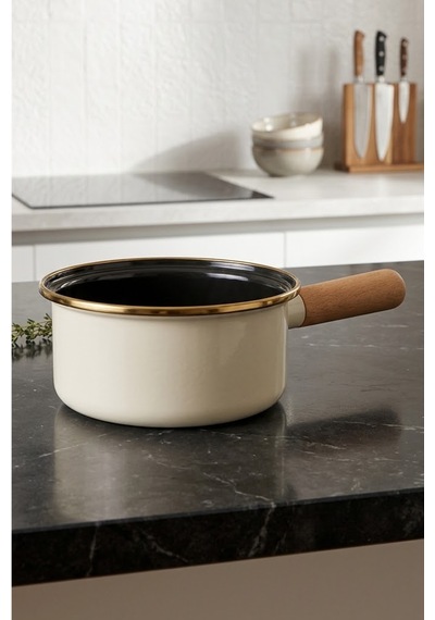 Emsan Nova Emaye Sosluk Krem 20 Cm