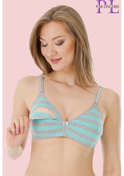 Parlingerie Hamile Emzirme Sütyeni Kapsız Mint-gri Mint - Gri