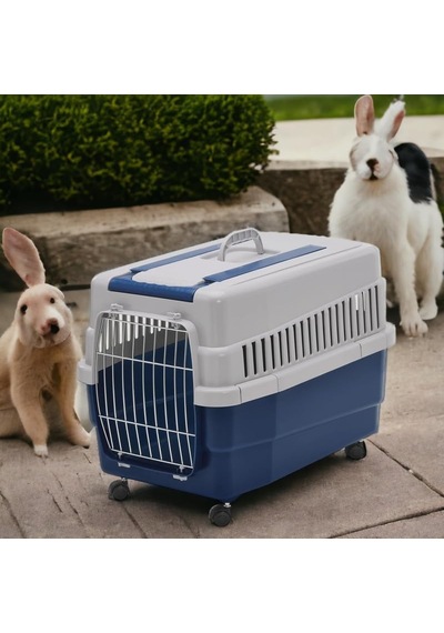 Imac Kim 60 Tekerlekli Kedi Köpek Taşıma Çantası Mavi 60 X 40 X 45 Cm