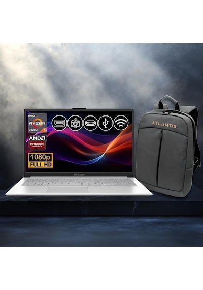 Asus VivoBook Go 15 E1504FA-BQ1741ATL10 R5-7520U 8 GB 1 TB NVMe SSD 15.6" Free Dos Dizüstü Bilgisayar