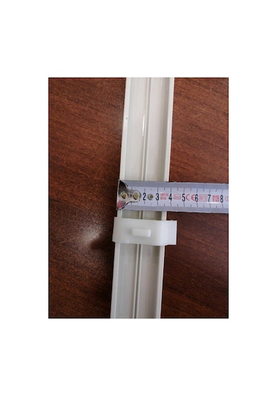 Stor Zebra Perde Pratik Kornişe Takma Aparatı 3,5 Cm 10 Adet Pratik Ayak Dar Boy Krem