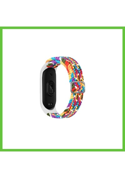Bezos Mi Band 7 Uyumlu Star Kordon - Gökkuşağı 1 Dmc